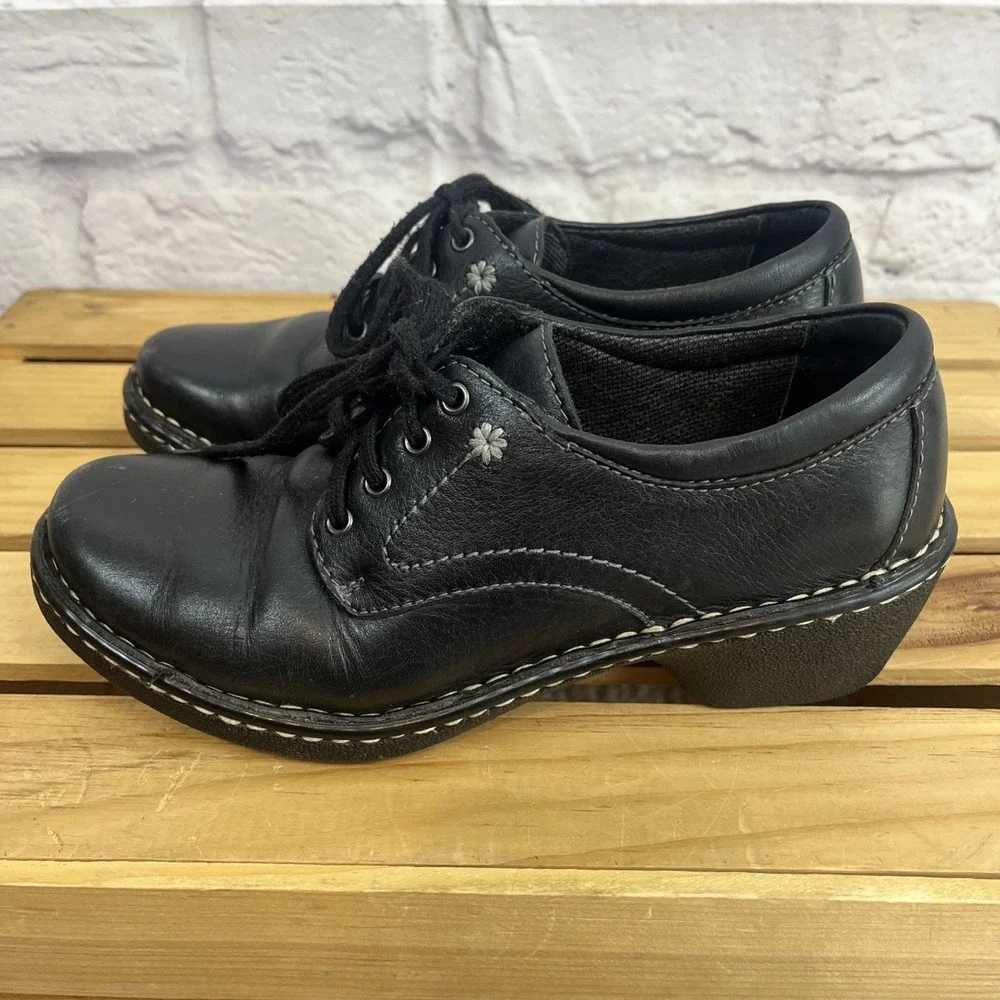 Eastland Foreside Y2K Dark Academia Leather Chunky Heel Oxford Shoes Size 6